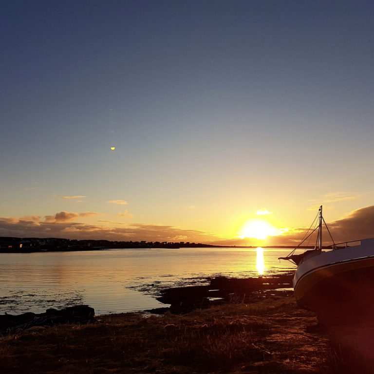 The midnight sun from Berlevåg © Lene Kristin Olsen