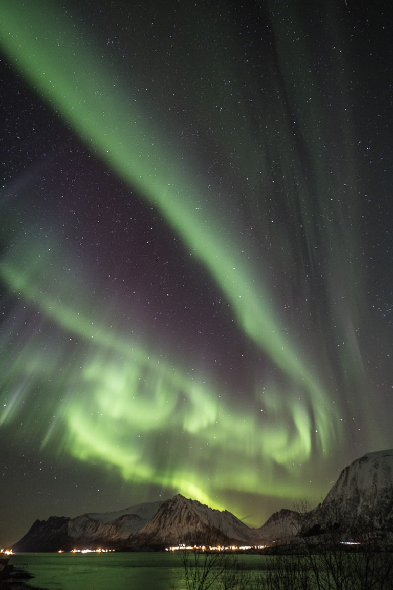 The green lady is in a good mood © Lofoten Aktiv