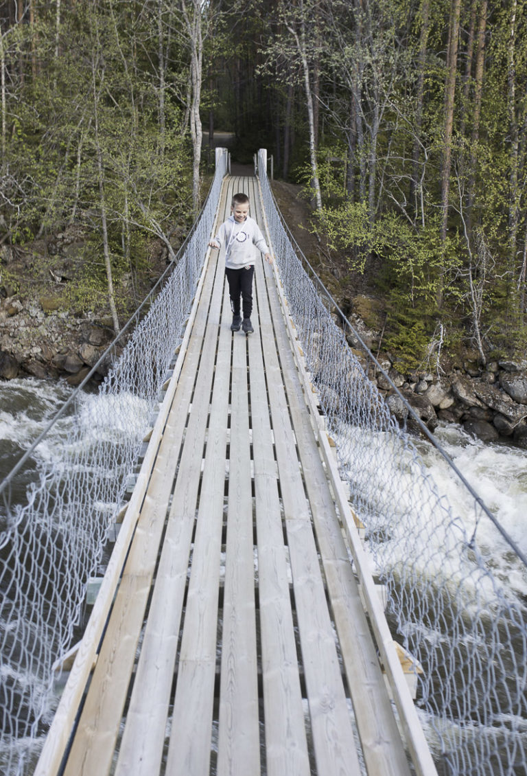 Suspension bridge in the Junkerdalen valley © Katrine Sørgård