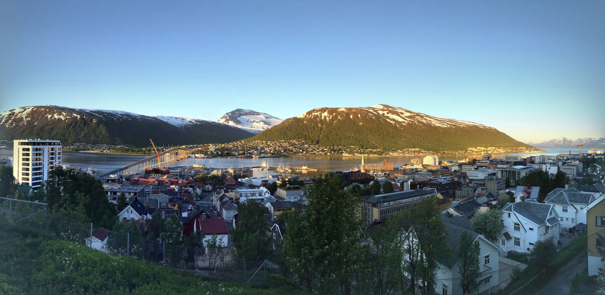 Panorama view from Tromsø's Maritime College over old Tromsø © Knut Hansvold