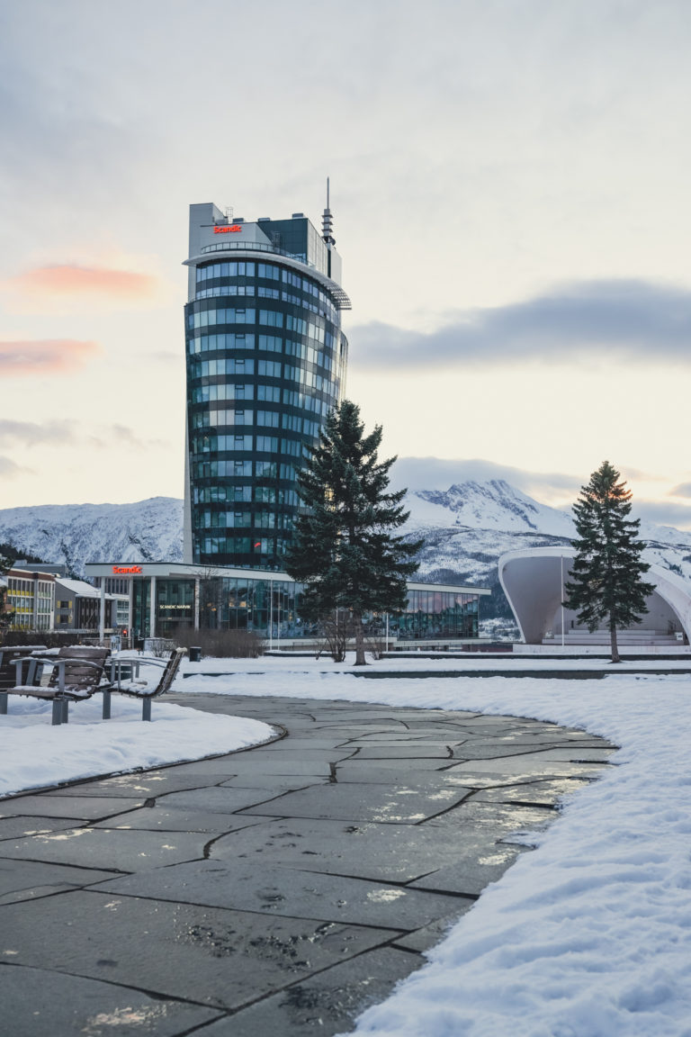 The highest building in Narvik is the hotel, with a panorama sky bar on top. ©Marie Nystad / www.nordnorge.com