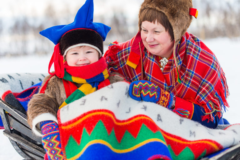 Sami family at Siida. Photo: Ørjan Bertelsen / nordnorge.com