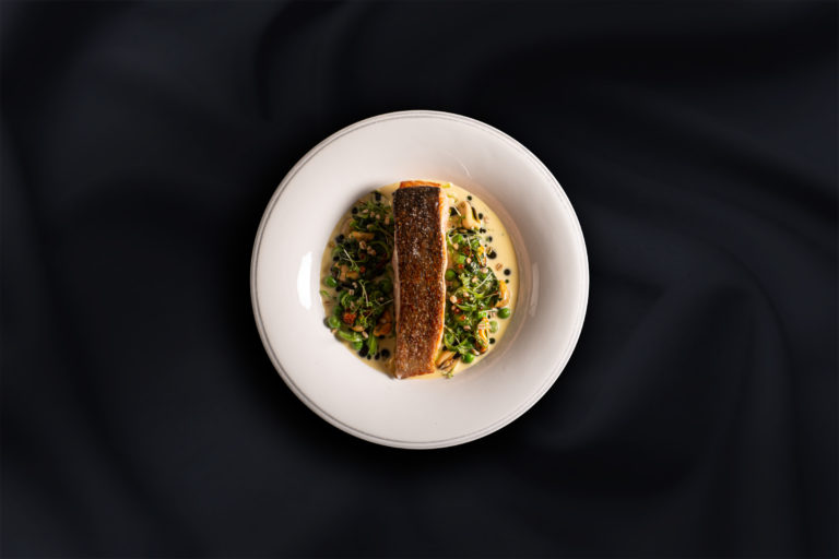 Pan fried Salmon at Senja by Heart - in the village of Torsken on Senja Island © Eirik Nilssen