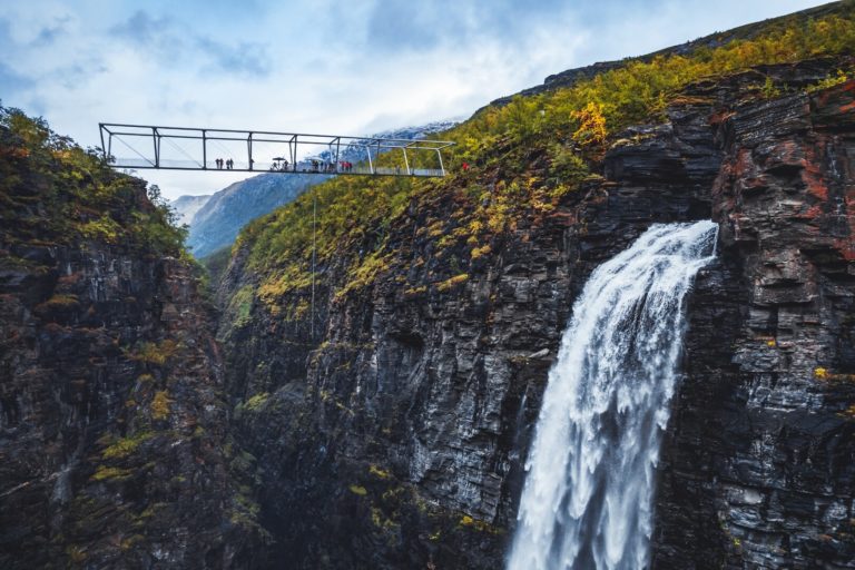 The Gorsabrua bridge is 53 metres long (174 feet) and was airlifted in one piece © Petr Pavlíček