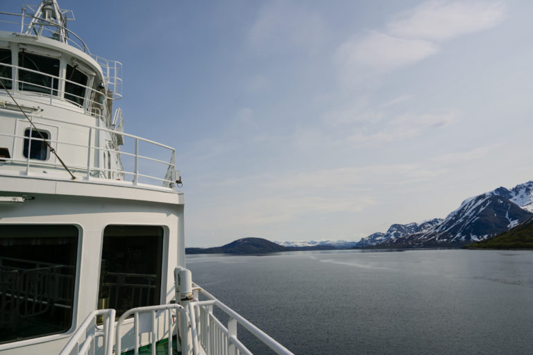On the way to Arnøya from Storstein on Kågen Island. The view can be admired both from the lounge and from the deck © Knut Hansvold