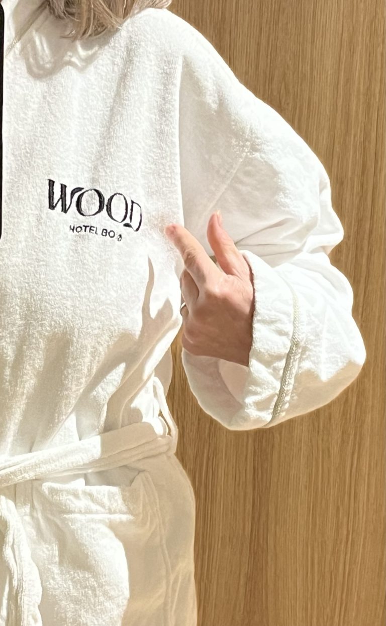 On the way to the rooftop spa at Wood Hotel Bodø. Photo: Liv Lyng Hauge