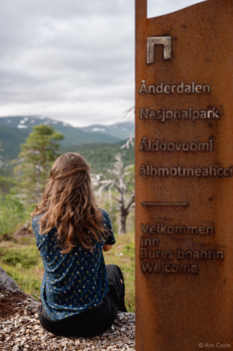 Wide views from the entrance to Ånderdalen National Park © Ann Cools