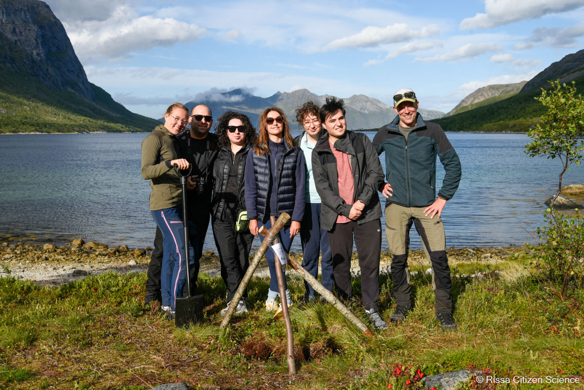 There we are! An old winter campfire site has disappeared from view © Rissa Citizen Science